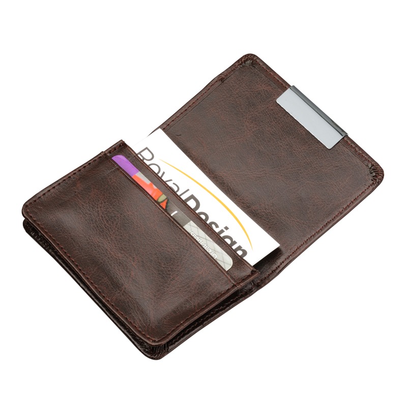 Oxide business card holder, brown photo