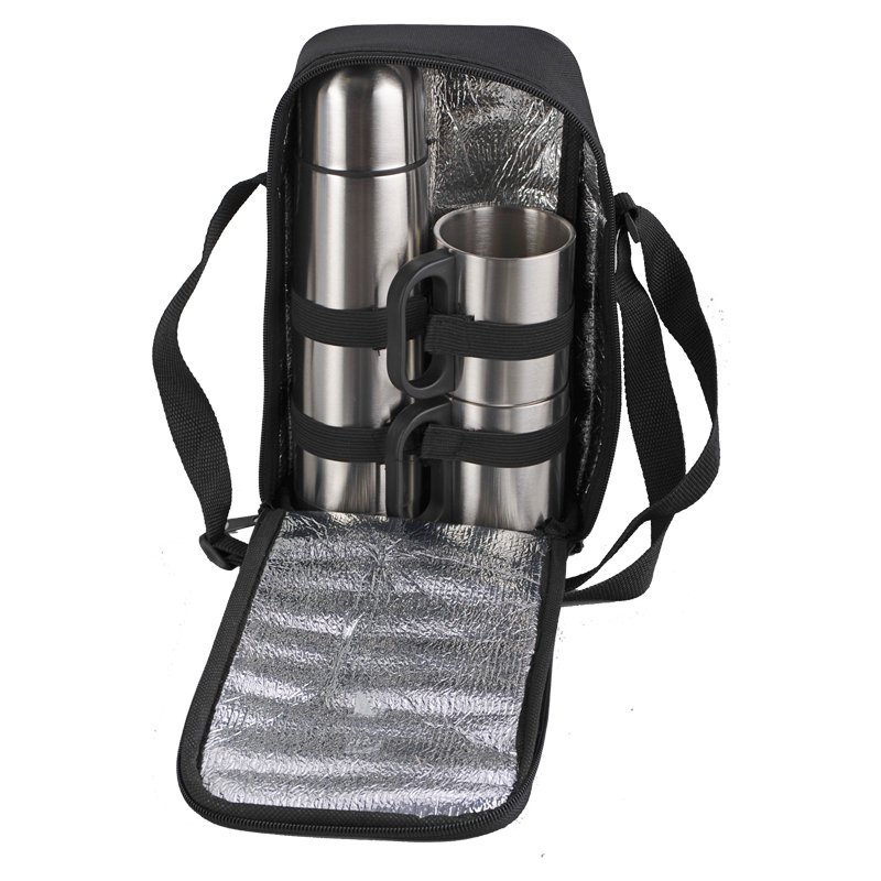 Happy Outing insulated set, silver/black photo