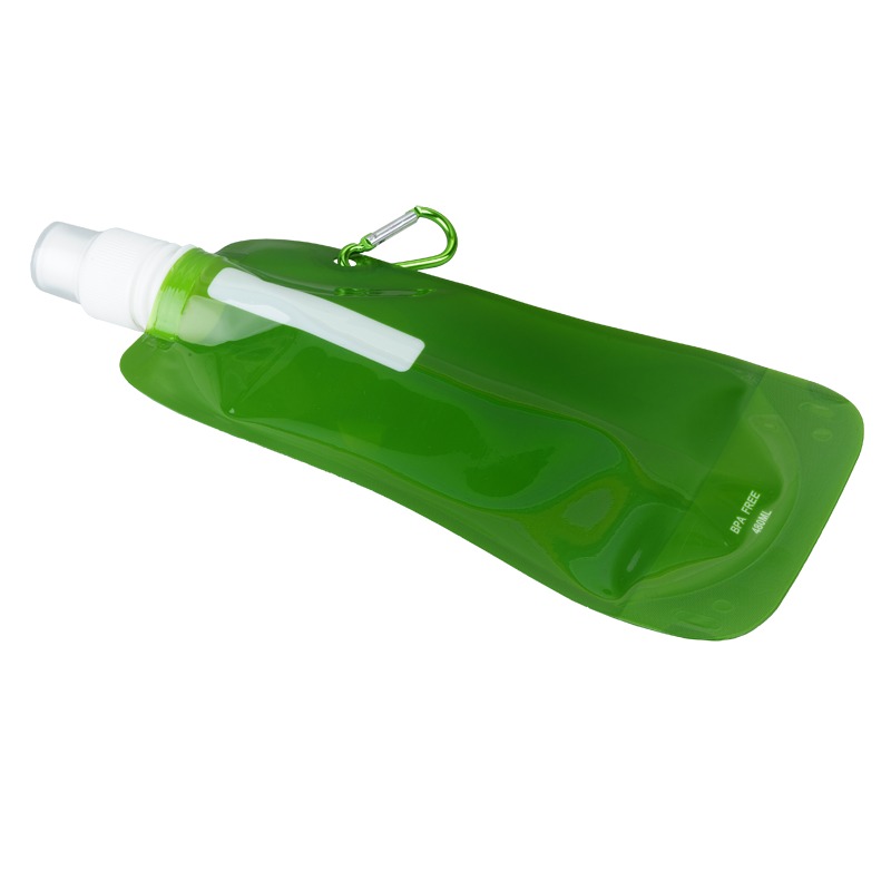 480 ml Extra Flat foldable water bottle, green photo