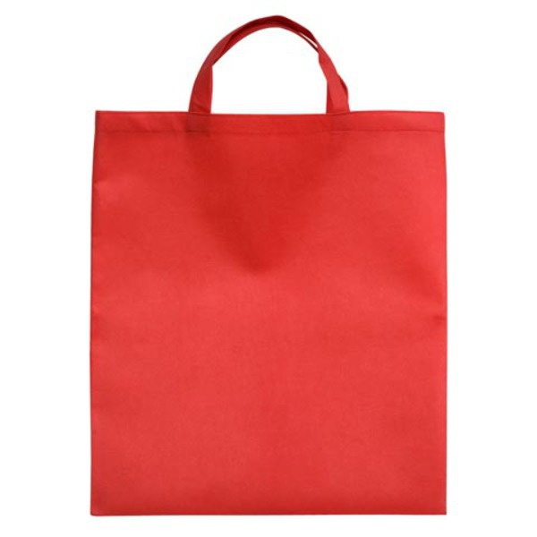 Non-woven shopping bag, red photo