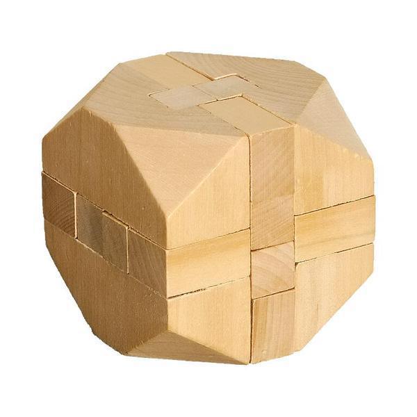 Cube puzzle, ecru photo