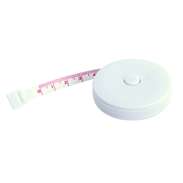 1.5 m Tailorfit tape measure, white photo