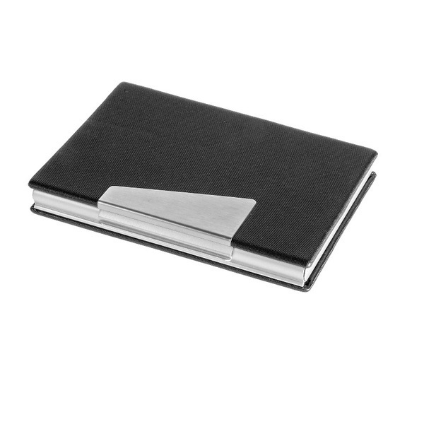 Firm business card holder, black/silver photo