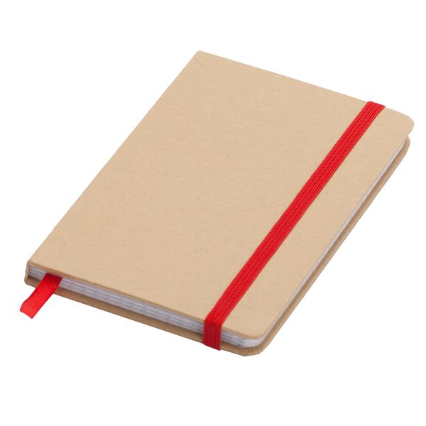Lisboa Mini 90×140/80p square notepad, red/beige photo