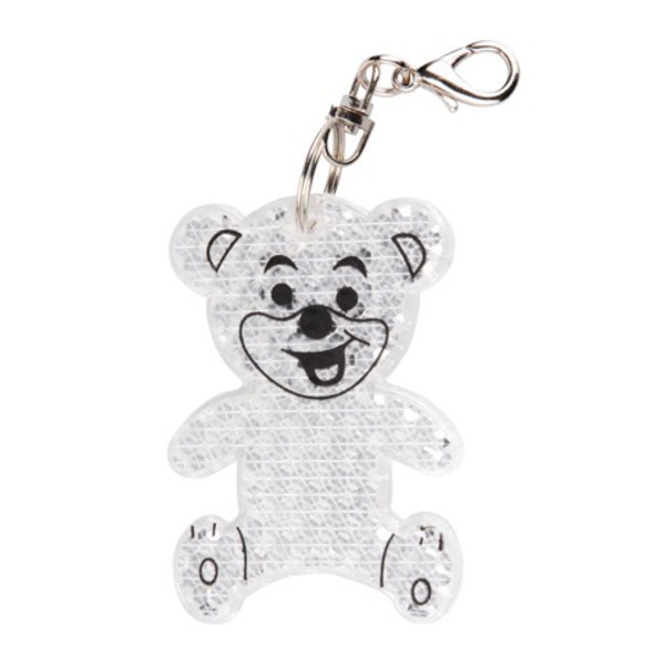 Teddy safety keyring, colorless photo