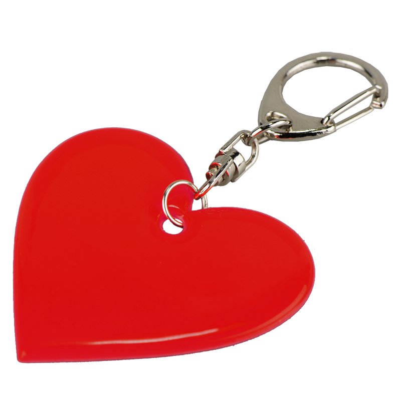 Affection safety keyring, red photo