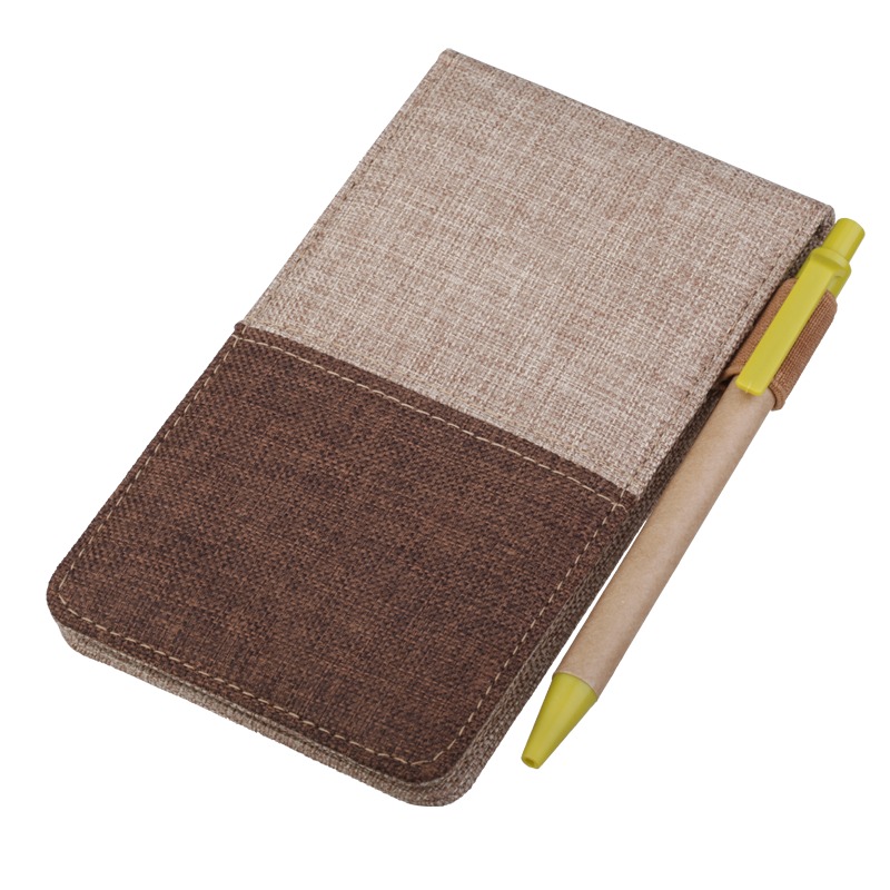 Vigo 80×135/50p notepad line with ballpen, brown photo