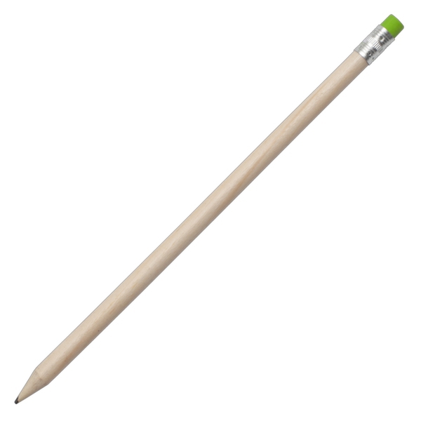 Wooden pencil, green/ecru photo