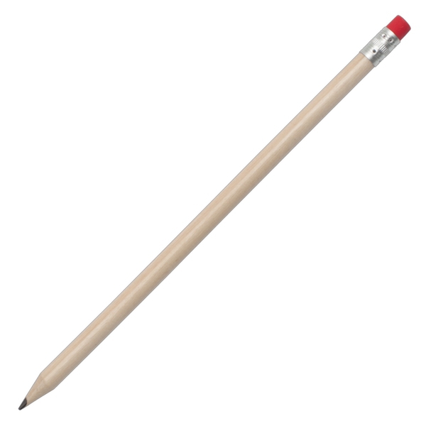 Wooden pencil, red/ecru photo