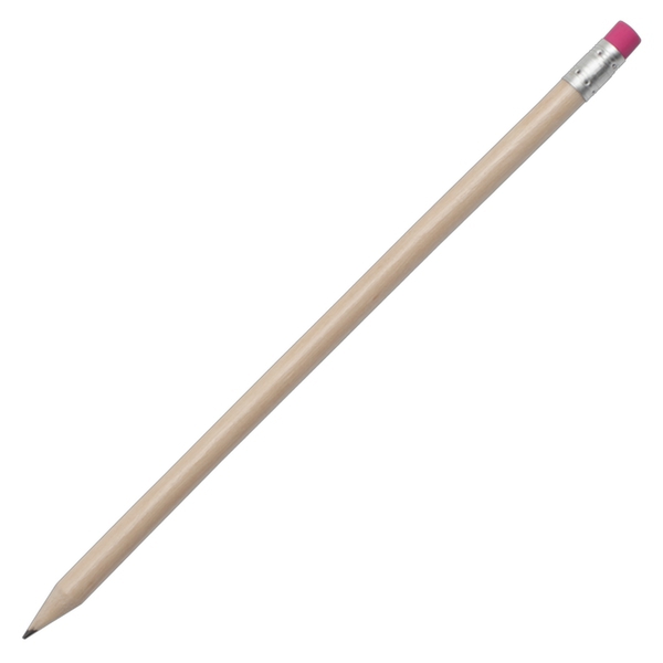 Wooden pencil, pink/ecru photo