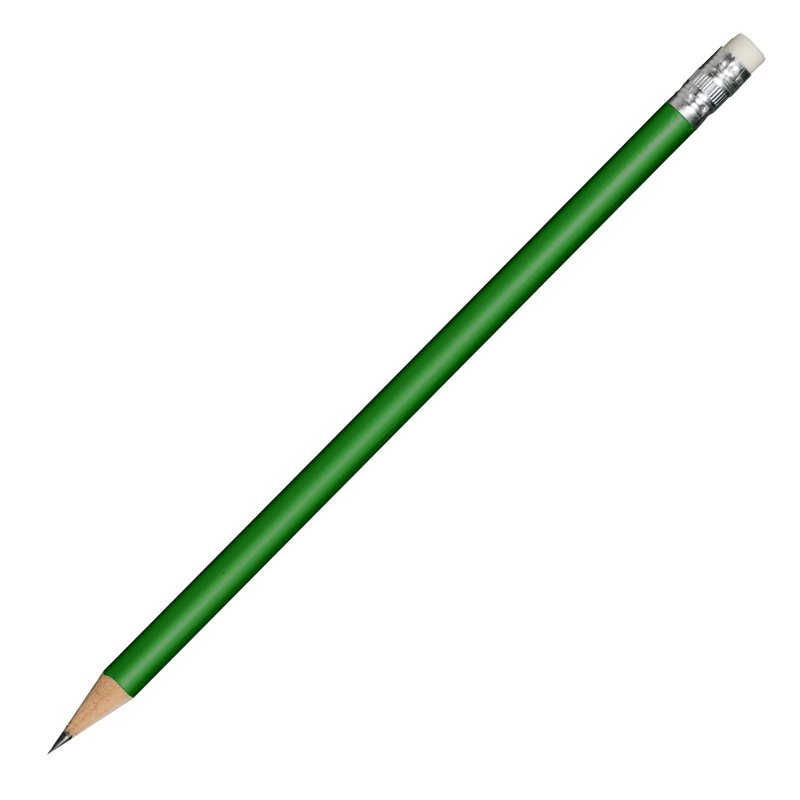 Wooden pencil, green photo