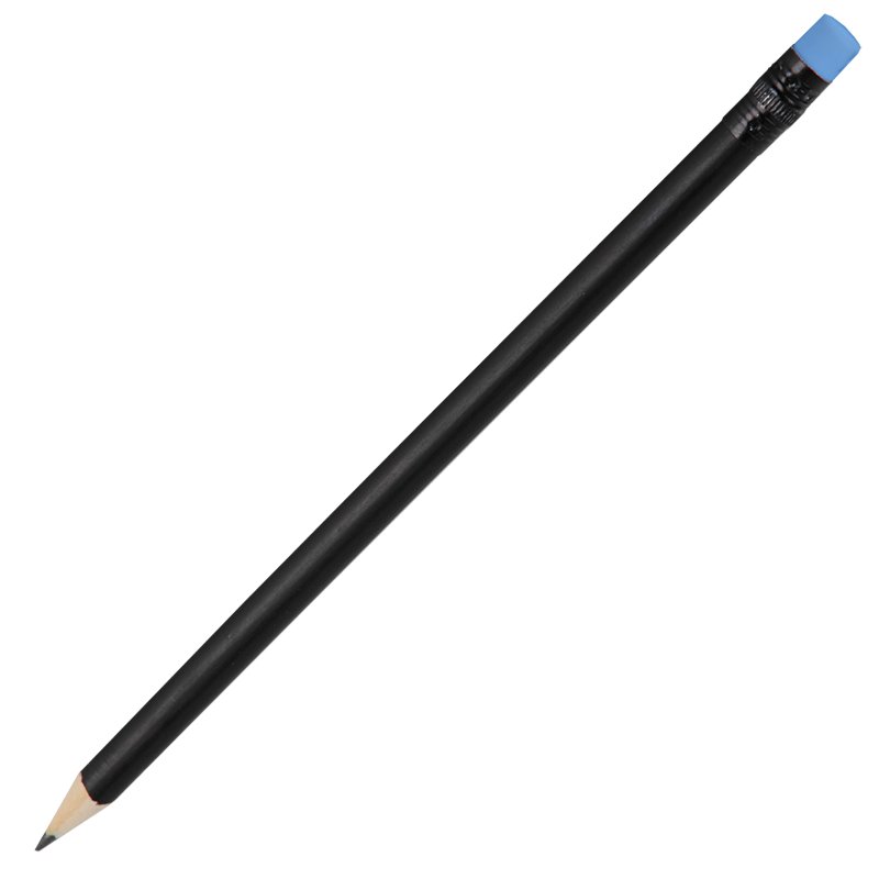 Wooden pencil, blue/black photo