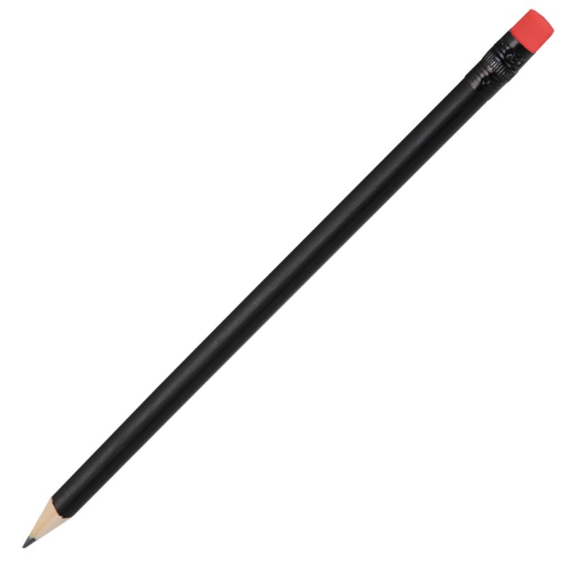 Wooden pencil, red/black photo