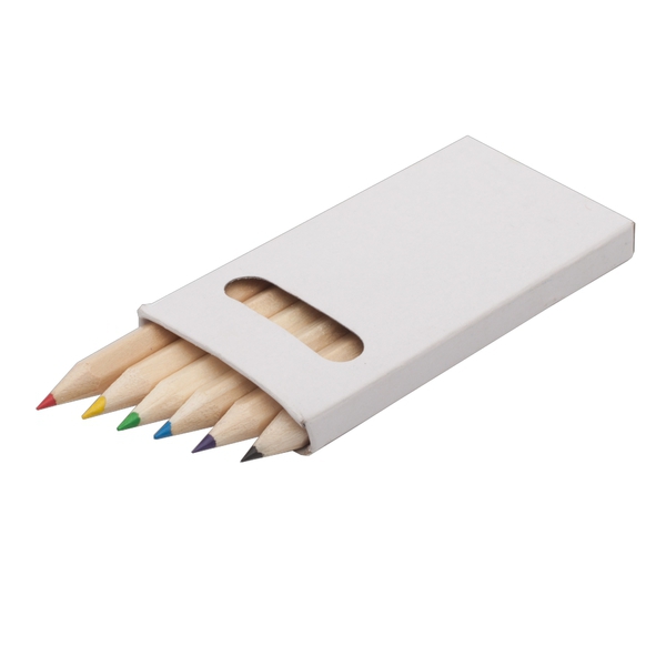 Crayon set 9cm, white photo