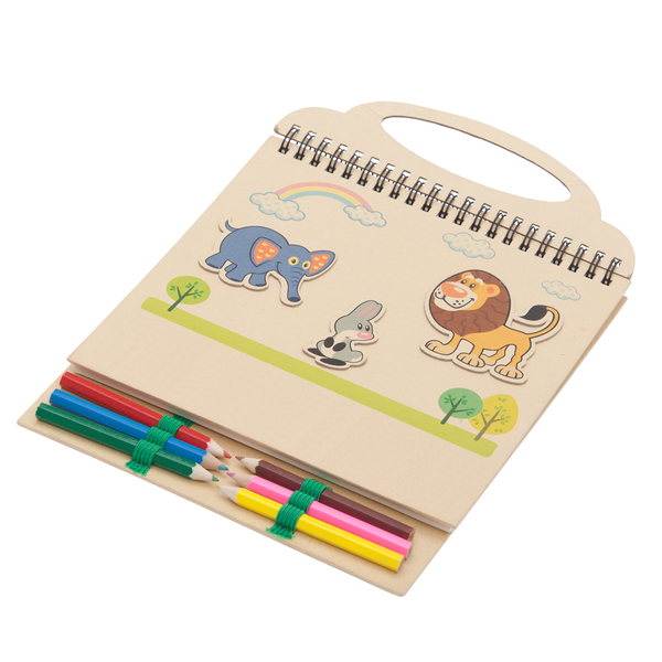 Lovely Animals drawing set, beige photo