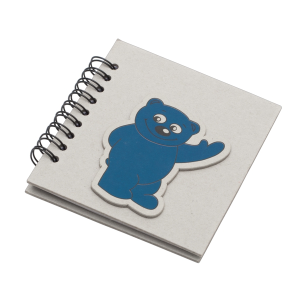 Blue Bear notepad, grey/blue photo