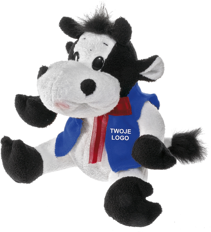 Cow cuddly toy, white photo