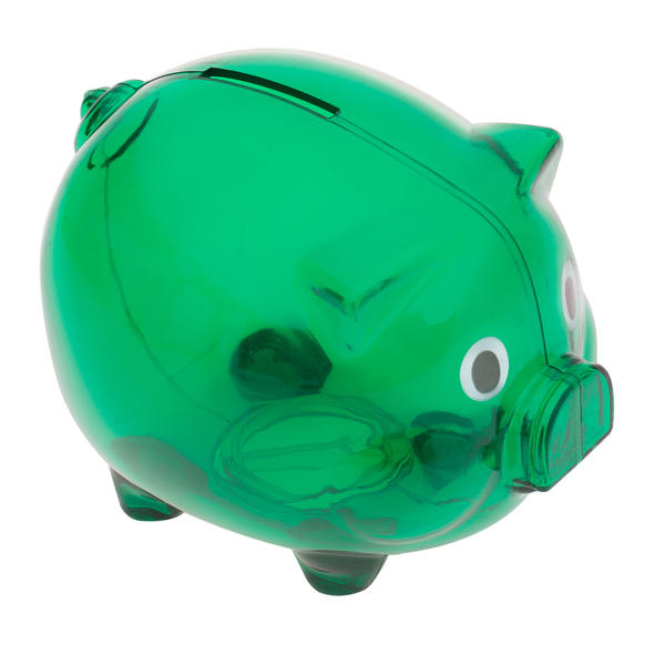Moneywise piggy bank, green photo