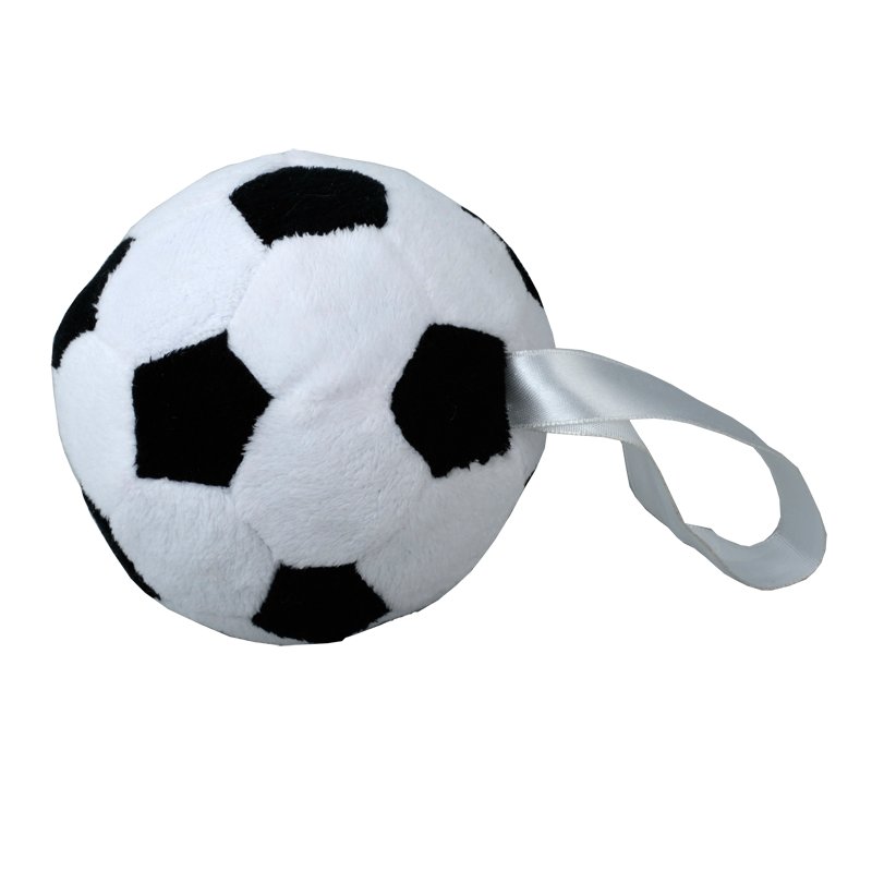 Soccerball cuddly toy, white/black photo