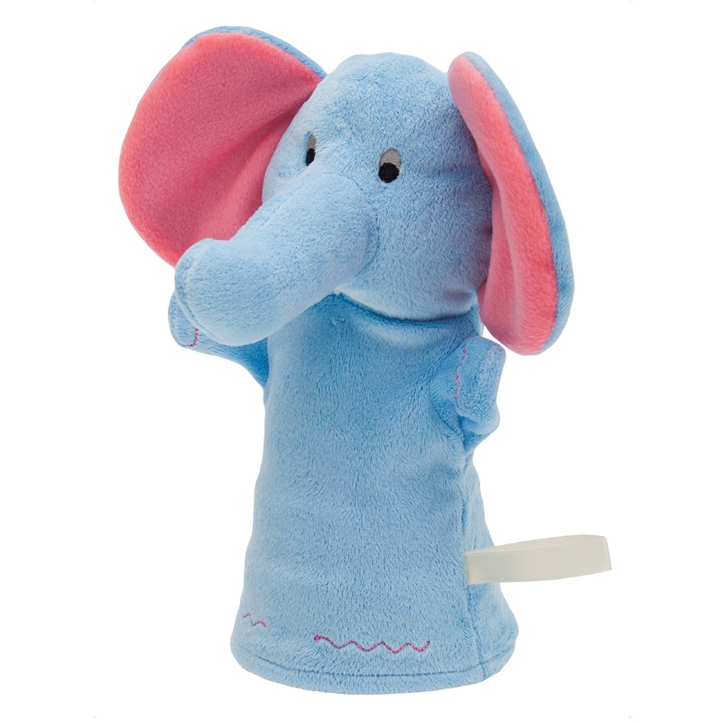 Elephant puppet, blue photo