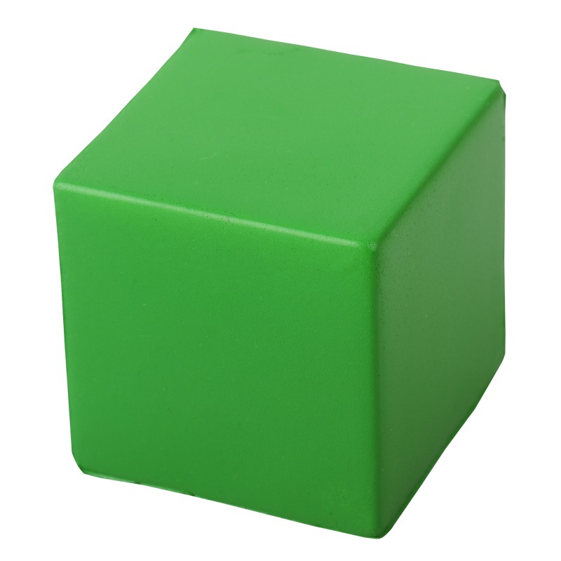 Cube antistress, green photo