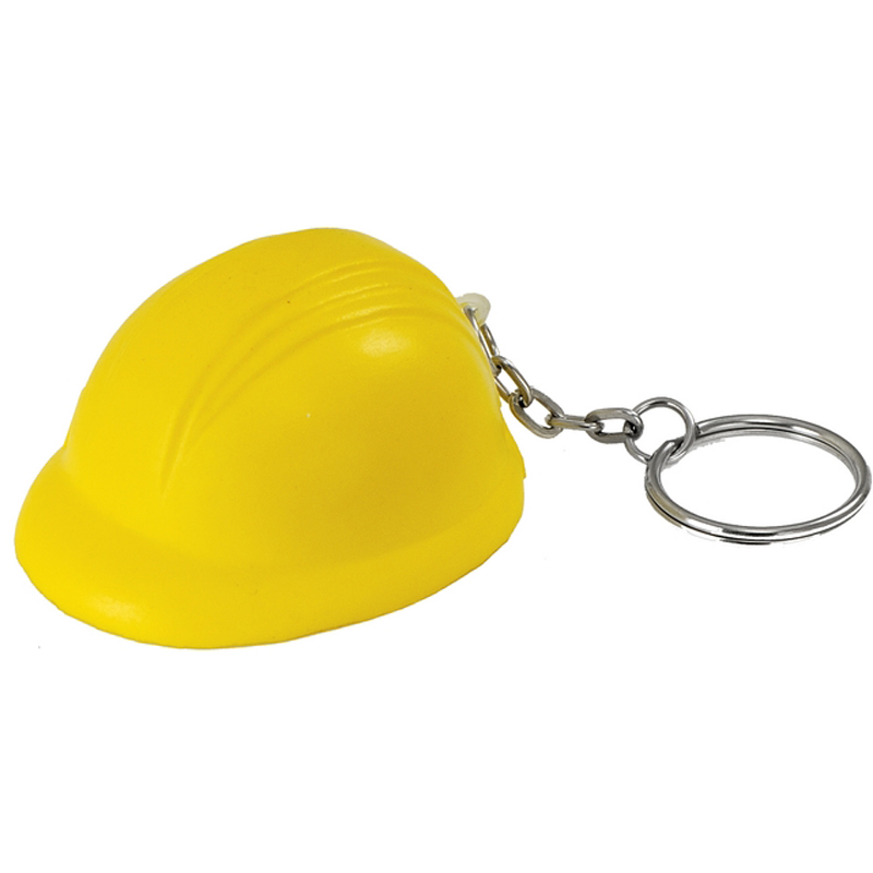 Helmet antistress keyring, yellow photo