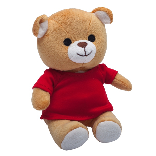 Dressed Teddy cuddly toy, brown photo