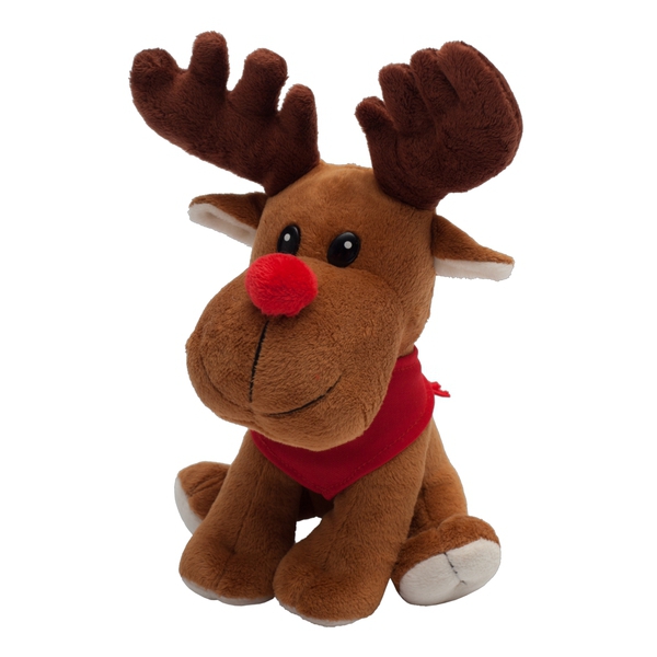 Happy Reindeer cuddly toy, brown photo