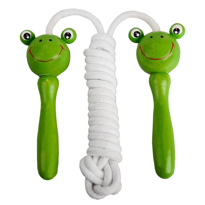 Froggy skipping rope, white/green photo