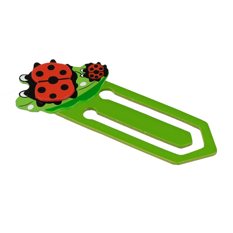Ladybird bookmark, green photo