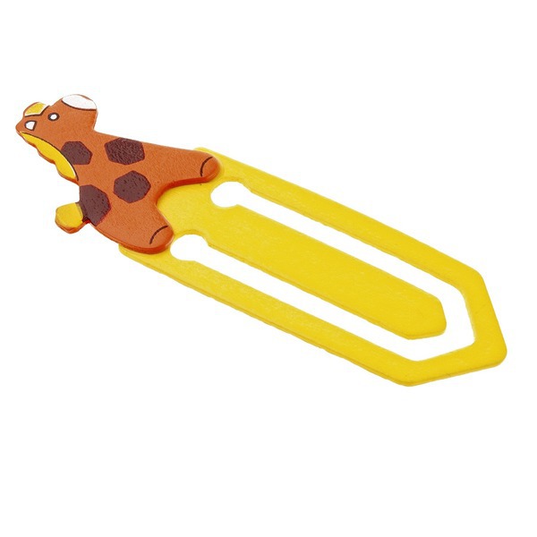 Giraffe bookmark, yellow photo