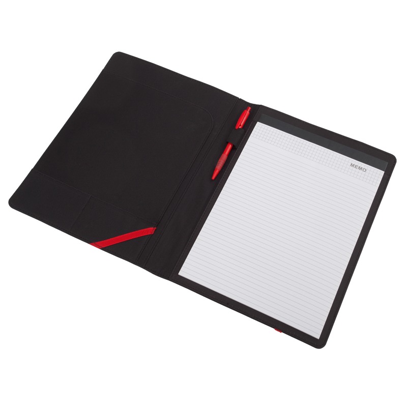Vasto A4 folder, red/black photo
