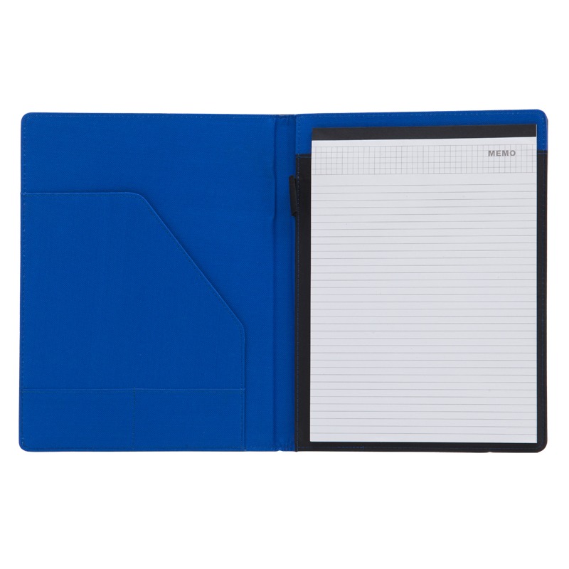 Melfi A4 folder, blue/black photo