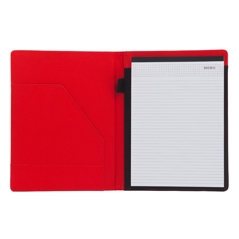 Melfi A4 folder, red/black photo
